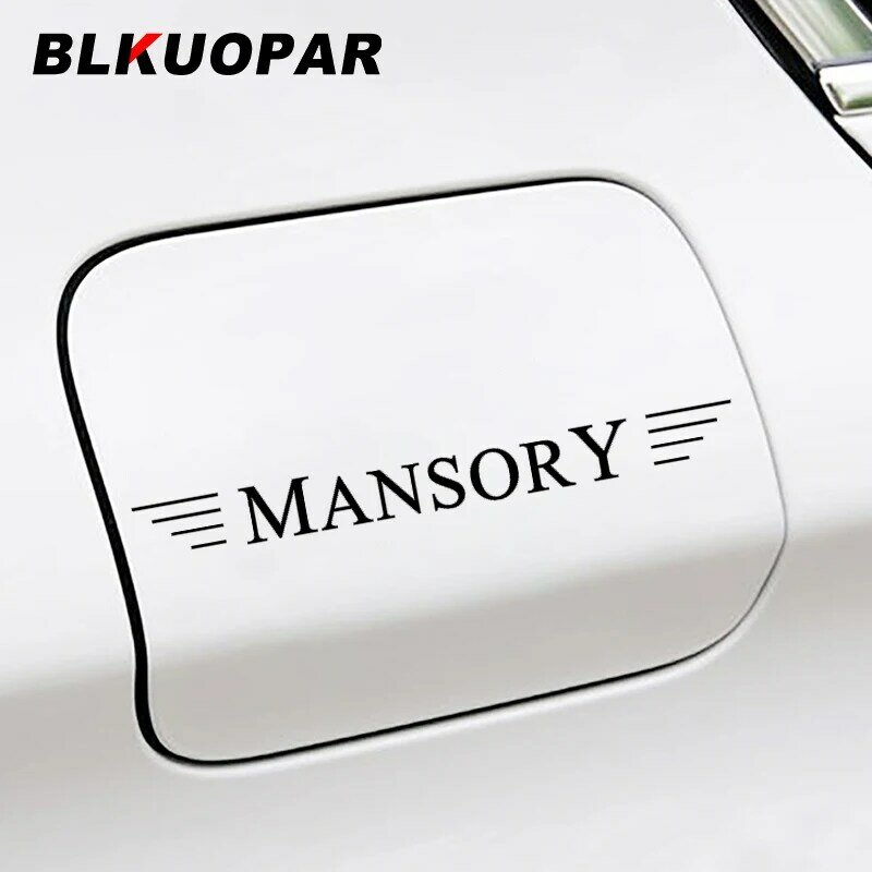 BLKUOPAR kreatywność Mansory Club postać naklejka sylwetka Vinyl naklejki samochodowe i grafika okno naklejki do stylizacji akcesoria