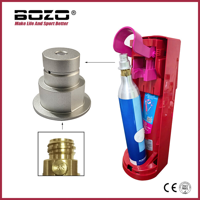 Woda sodowa akcesoria maszyna do napojów gazowanych Terra DUO sztuka Adapter do szybkiego łączenia CQC do zewnętrznego adaptera CO2 akwarium Cylinder butelki