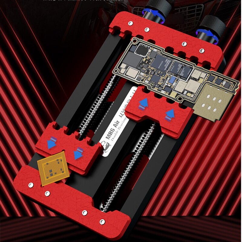 Mechaniker mr6 Luft Doppel lager Reparatur vorrichtung Leiterplatte Löten Motherboard Chip entfernen Klebe klemme Telefon Wartung Jig