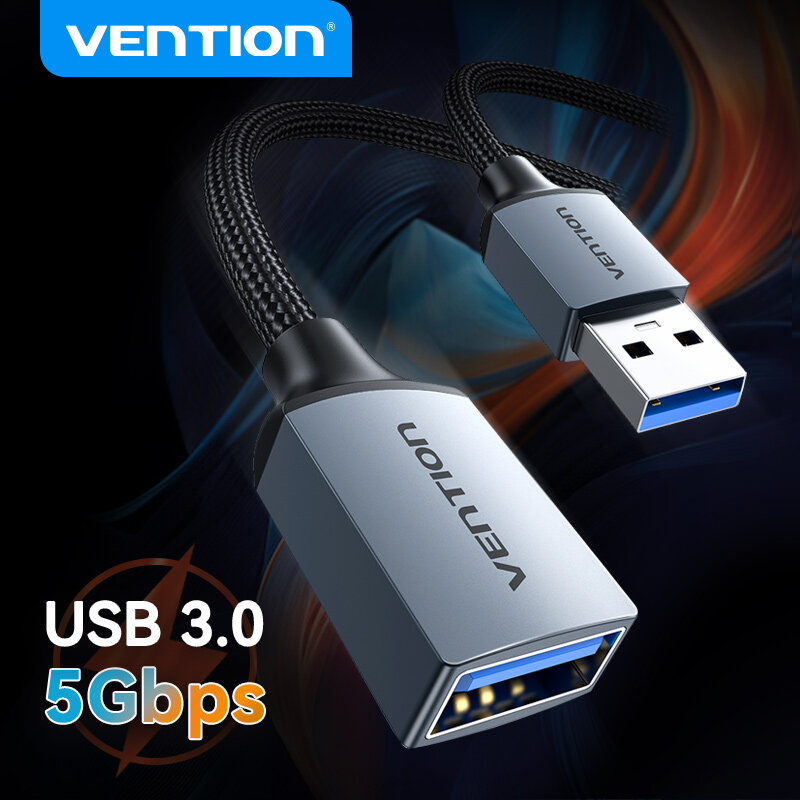 Vention USB Cable USB 3.0 Extension Cable Male to Female 3.0 2.0 USB Extender Cable for PS4 Xbox Smart TV PC USB Extension Cable