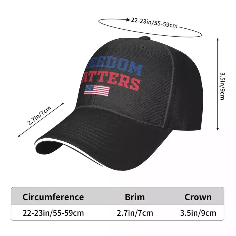 Freedom Matters Baseball Cap custom Hat Luxury Hat Visor Women's Hats For The Sun Men's