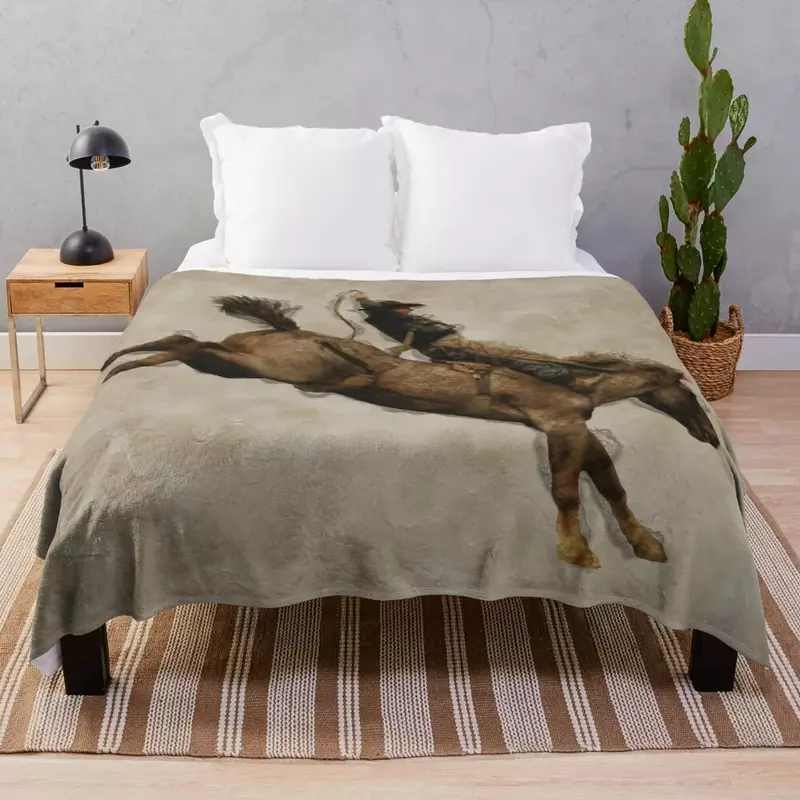 Ковбойское одеяло в клетку для дивана, кровати