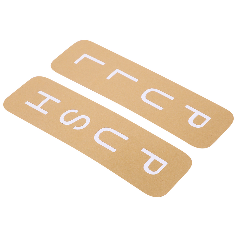 Gold Sliding Door Sticker Pull Push Decors Sign for Sticky Signs Office Nail Sticker
