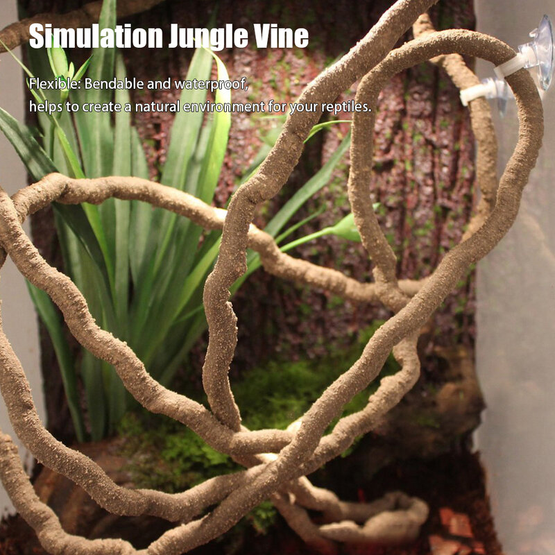 Reptiel landscaping wijnstok nep takken regenwoud schuim rotan terrarium decor habitat decoratie voor hagedis kameleon