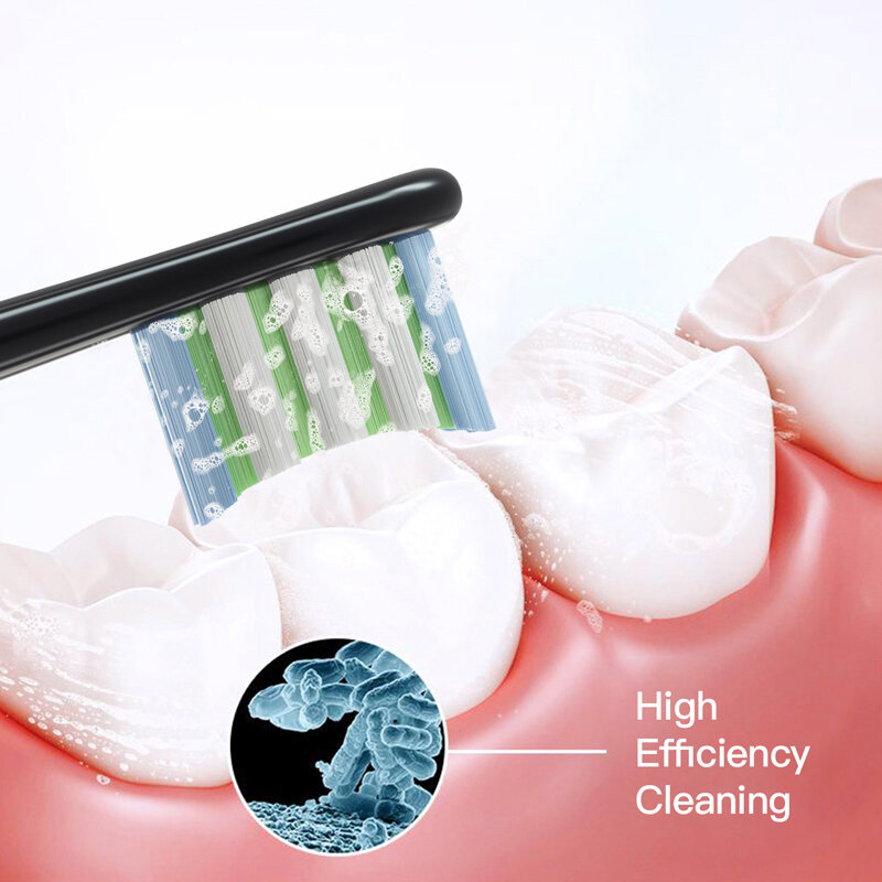 Têtes de rechange pour brosse à dents Oclean Flow/X/ X PRO/ Z1/ F1/ One/ Air 2 /SE, 4 pièces, DuPont, brosse à dents sonique douce, poils sous vide