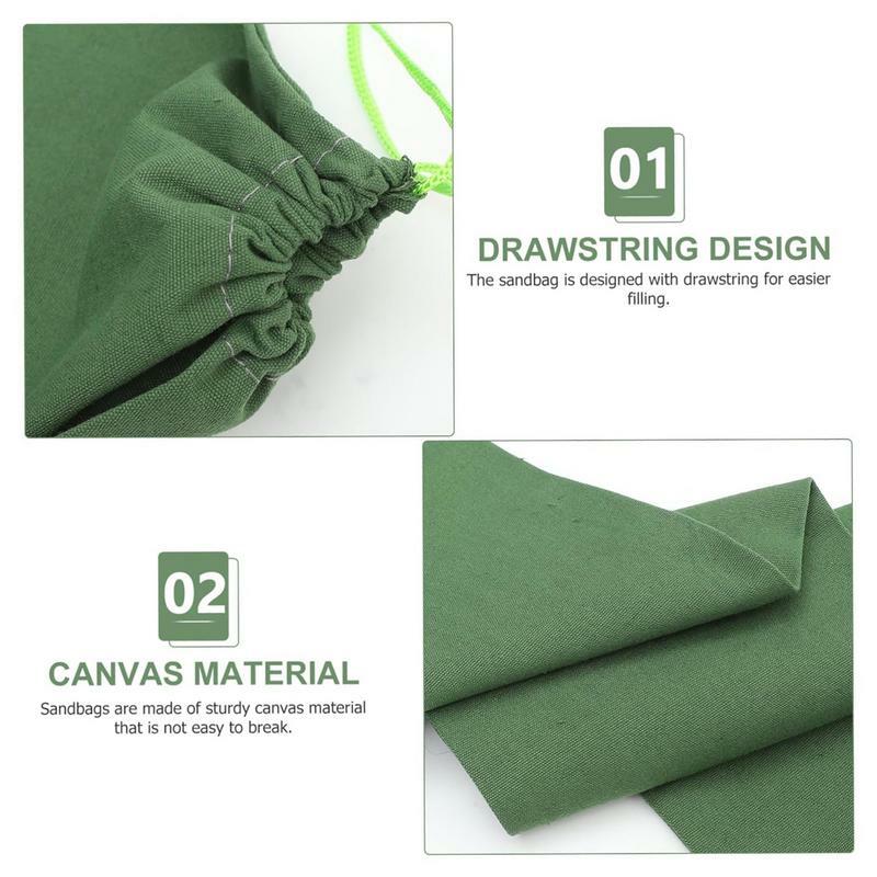 กระสอบทรายผ้าใบยาวสีเขียวหนา, ถุงทรายผ้าใบสำหรับป้องกันน้ำท่วมในโรงรถมีความยืดหยุ่นในการป้องกันน้ำท่วมทราย
