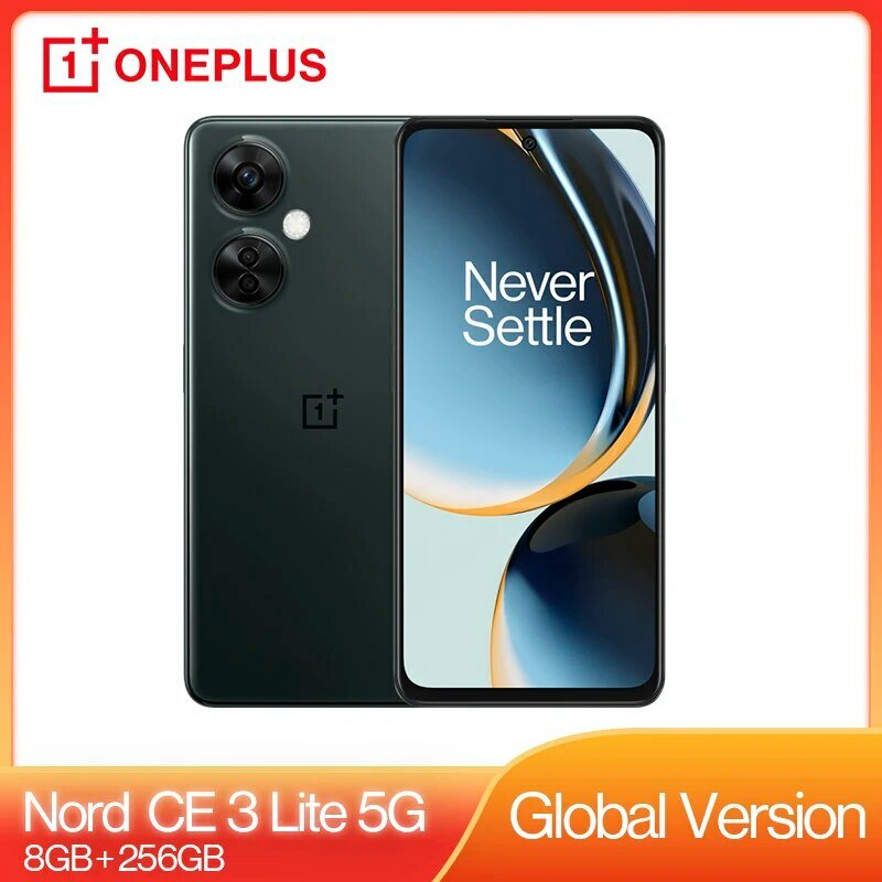 OnePlus Nord CE 3 Lite 5G, version globale, appareil photo 108MP, SUPERVOOC 67W, batterie 5000mAh, Snapdragon 695, écran 120Hz