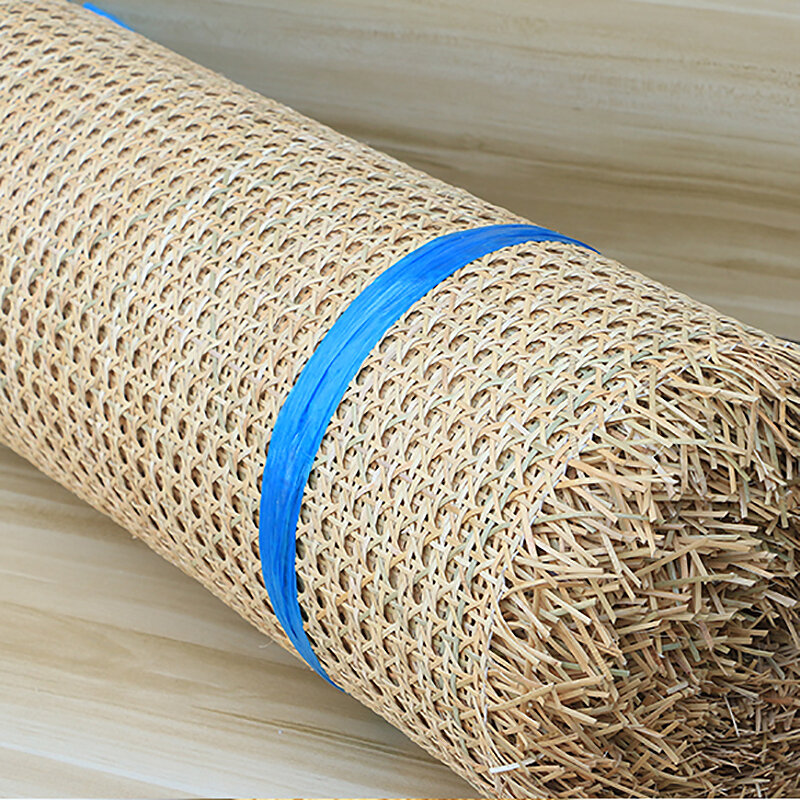 40CM/45CM/50CM X 1 Meter Natural Cane Webbing Sheet Real Rattan Webbing Roll Chair Table Ceiling Background Furniture Material