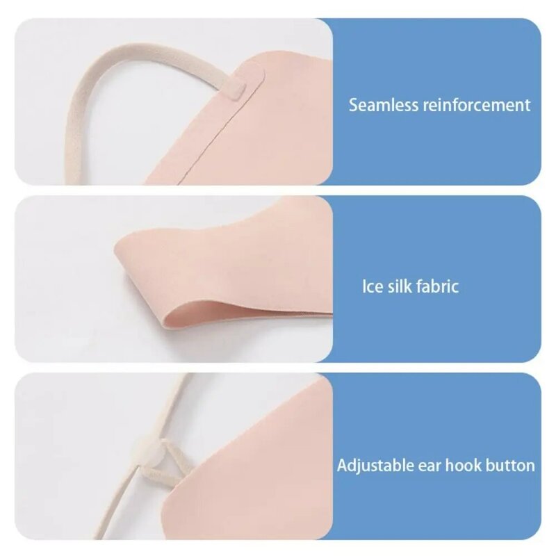 Sunscreen Face Scarf Ice Silk Mask Summer Solid Color Face Cover UV Protection Eye Protection Sunscreen Eye Patches Women/Girls