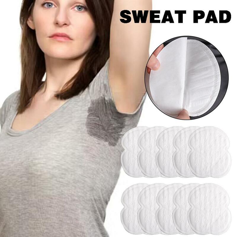 30/40/50 pz Underarm Sweat Pads ascella assorbente Sweat Pad deodorante usa e getta Anti sudore sudore fodere adesivi sudore