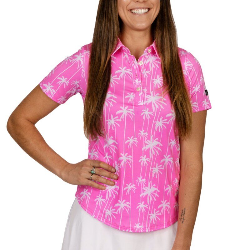 Kaus Golf Wanita Swagger Minggu Kaus Polo Tenis Sepak Bola Kasual Kaus Poliester Polo Balap Atasan Lengan Pendek Cepat Kering