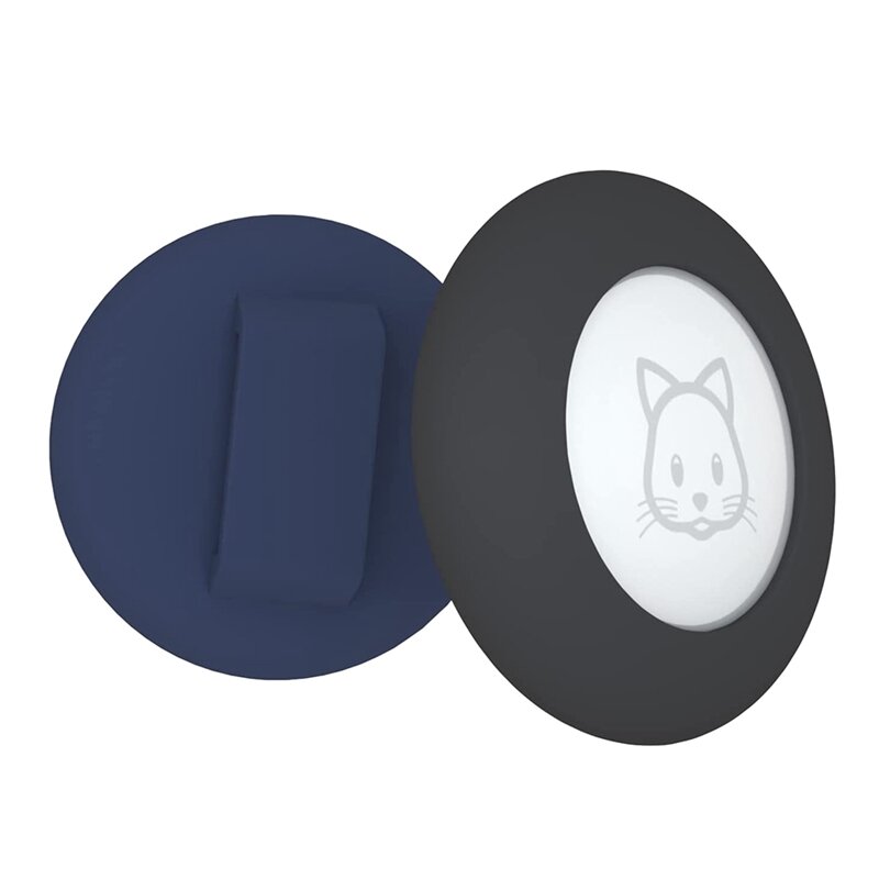 Soporte de Collar de gato para etiqueta de aire, Compatible con Apple Airtag GPS Tracker, paquete de 2 fundas