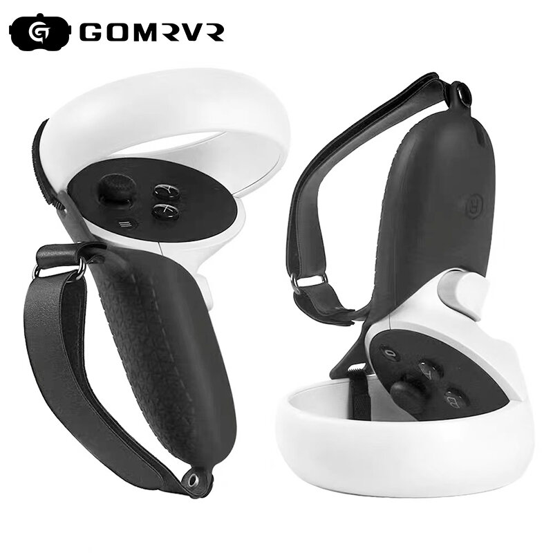 GOMRVR VR VR 액세서리, Beschermhoes Voor Oculus Quest 2 그립, Vr 컨트롤러 케이스, 너클 밴드 핸드뱃 그립 Voor Oculus Quest 2
