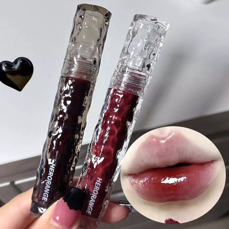 Brillo de labios resistente al agua, brillo de labios duradero, resistente al agua, té rojo, no se decolora fácilmente, esmalte de labios, maquillaje cosmético