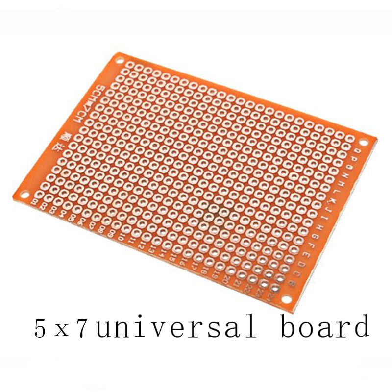 Carte universelle PCB prototype simple face, plaque de cuivre bakélite expérimentale, de circuit, jaune, 5 pièces, 9x15 9x15cm