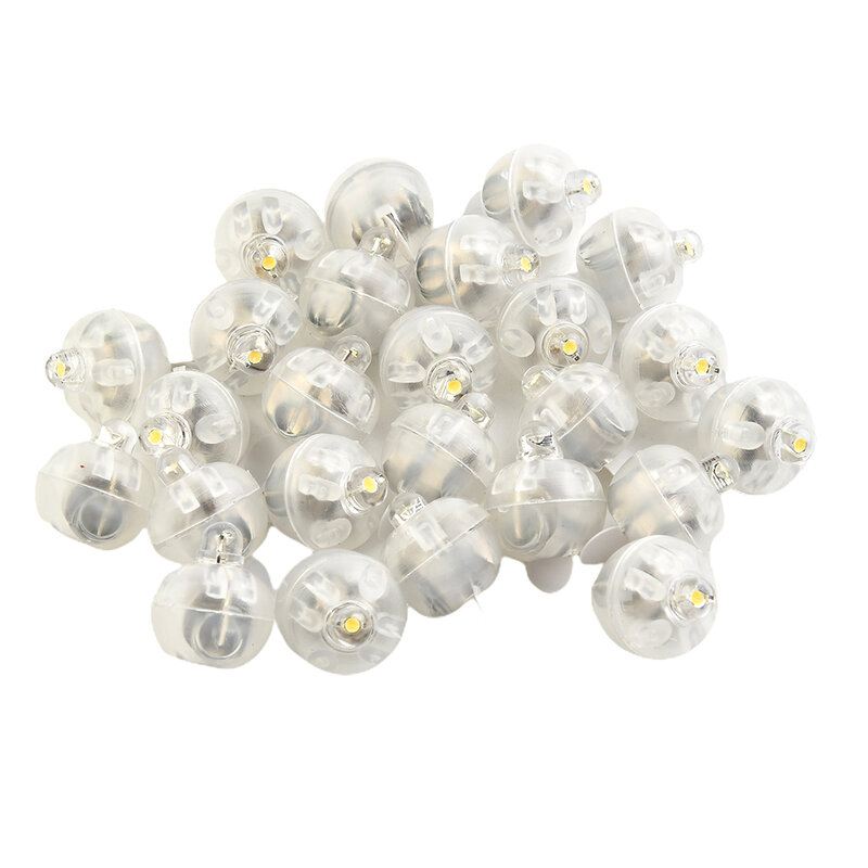 Bombilla LED de 25 piezas para decoración del hogar, globo de plástico colorido, Blanco cálido, para fiestas, bodas