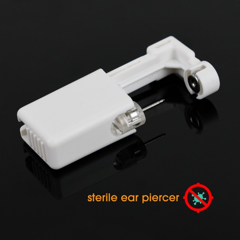 Jednorazowe sterylne urządzenie do wyciskania uszu samoobsługowe kolczyki dziurkacze do uszu pistolet do gwoździ Piercing biżuteria maszyny do piercingu