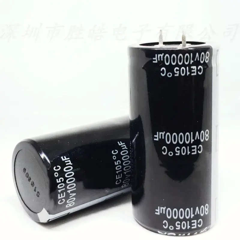 Condensadores electrolíticos de aluminio, volumen: 35x50mm/30x50mm, pies duros, 80V10000UF, 2 piezas-20 piezas