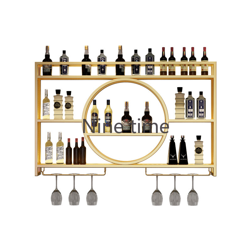 Whisky Unieke Wijnkasten Drinken Kelder Restaurant Retail Bar Kast Moderne Plank Barra De Vino Adega Barzinho Huismeubilair