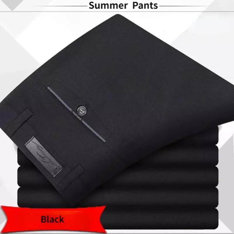 Wysokiej jakości męskie spodnie garniturowe klasyczne letnie spodnie wiosenne wysokiej talii jesienne spodnie biznes swobodne spodnie Dropshipping Gozbkf