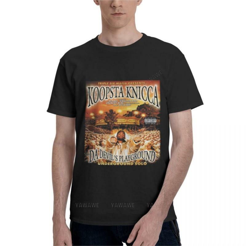 Koopsta Knicca - Da Devil's Playground 클래식 티셔츠, 무지 티셔츠, 남성용 반팔 티셔츠, 브랜드 티셔츠