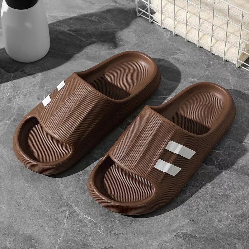 EVA printed sandals, summer shitting sensation, coconut slippers, thick soles, anti slip, external wear, couple beach sandals