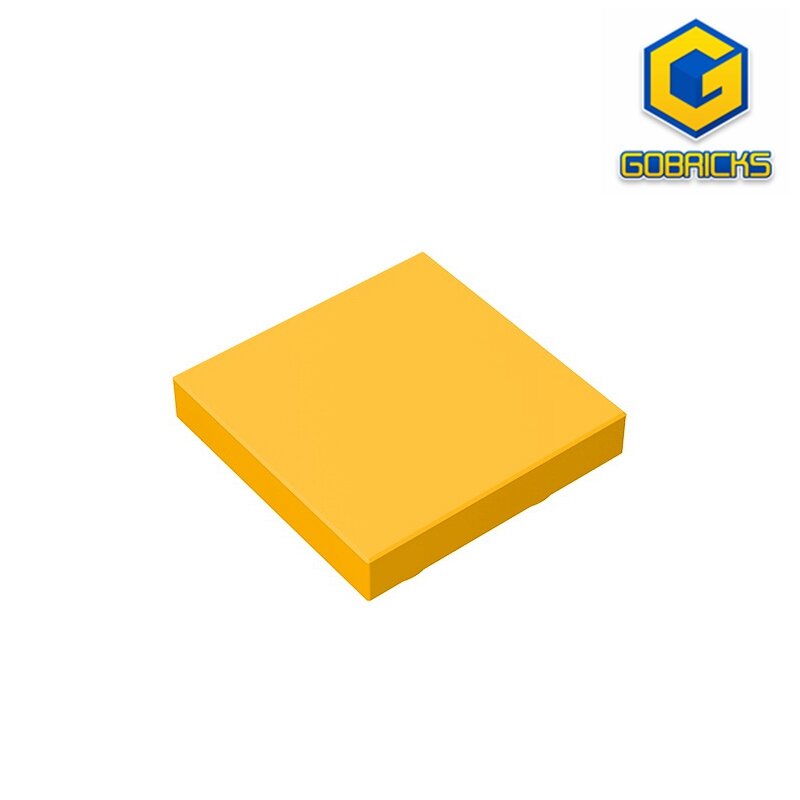 Gobricks 10 pçs moc compatível monta partícula 11203 2x2 para blocos de construção peças diy iluminar tijolos bloco brinquedos educativos