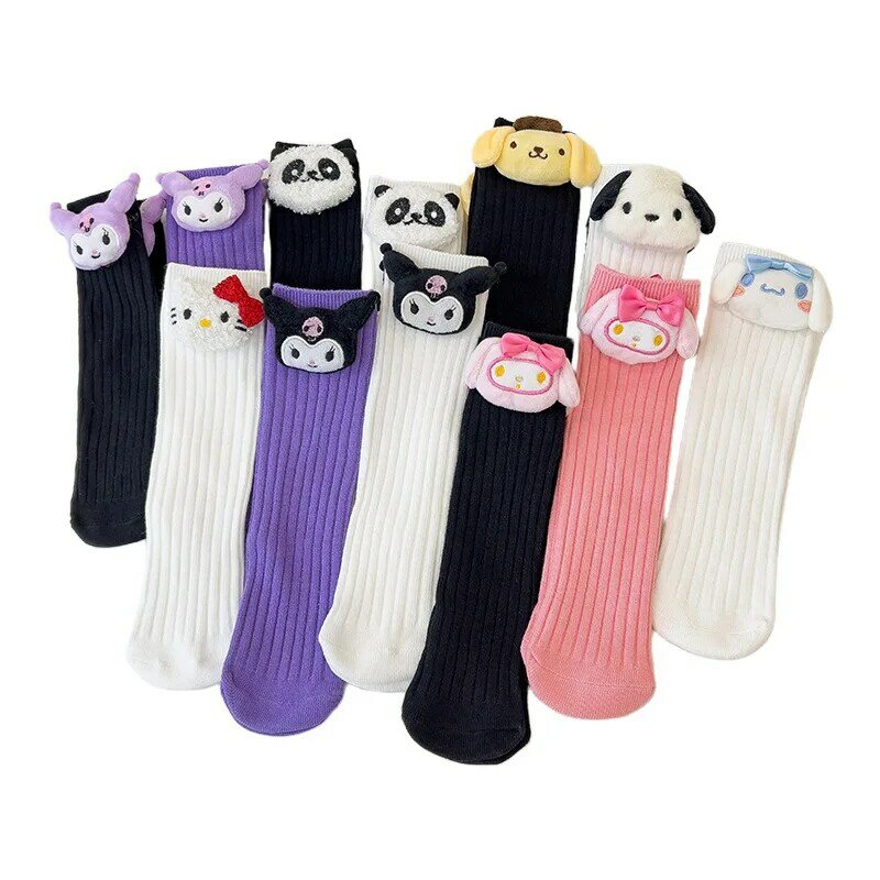 Anime Sanrio cute cartoon girl new plush holiday gift boutique children's socks