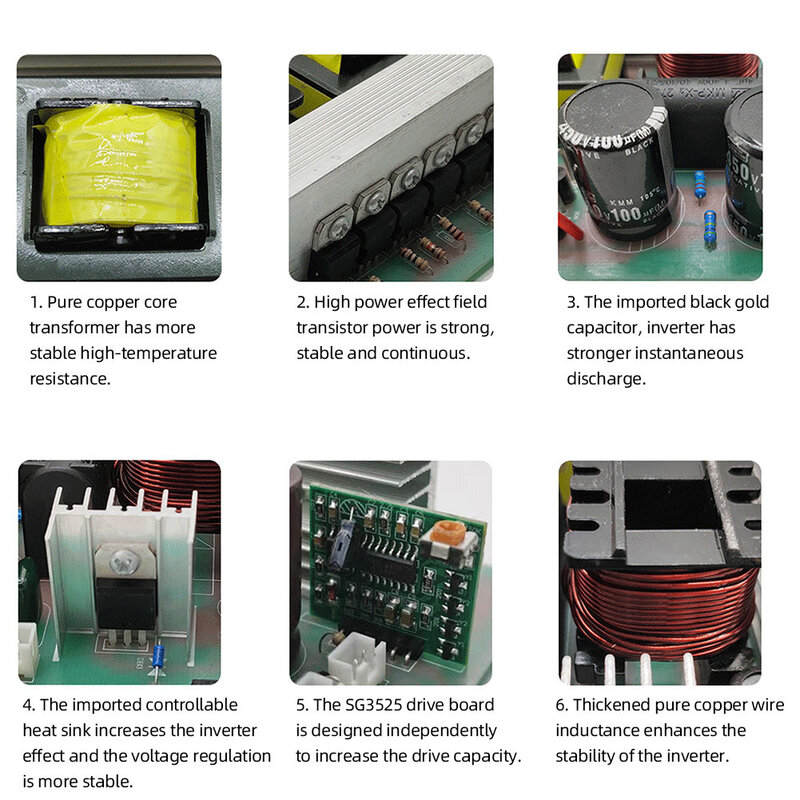 Alat pancing elektrik, Inverter ultrasonik 985000W/DC12V daya tinggi aluminium Aloi peredam kejut