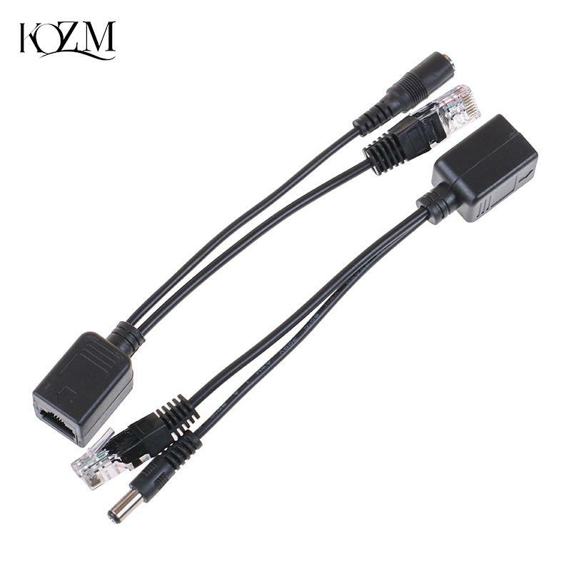 1set POE Cable Passive Power Over Ethernet Adapter Cable POE Splitter Injector