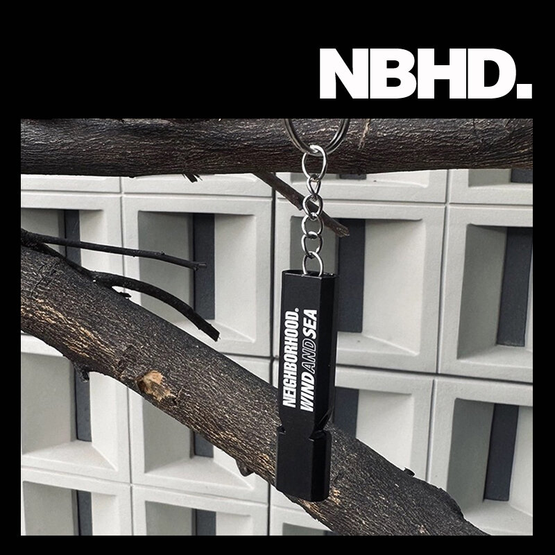 NBHD высокочастотный свисток с двойным отверстием для выживания на открытом воздухе экстренный самоспасательный брелок-свисток из алюминиевого сплава
