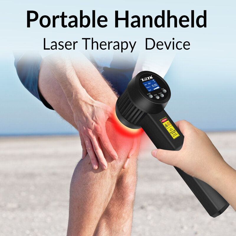 Terapia a laser super pulsada ZJZK-para pomada de lesão, dor no joelho, reumoartrite do joelho, reabilitação, 650nm, 808nm