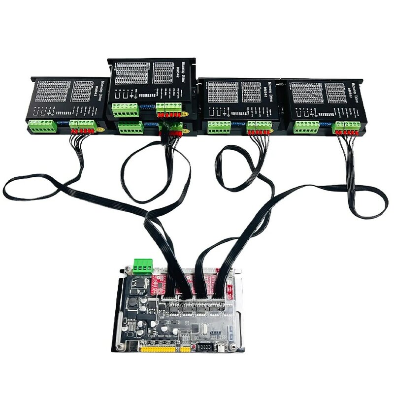 3PCS 스테퍼 모터 드라이브 연결 케이블 6pin 연결하는 4 축 GRBL 제어 보드와 DM542 DM556 스테핑 모터