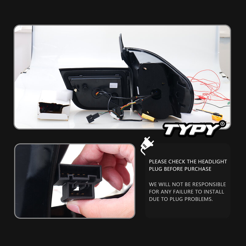 TYPY-enquêter Arrière pour BMW X5 E70, 2007-2013, Feux de Jour à LED, Clignotants ociamiques, Accessoires Automobiles
