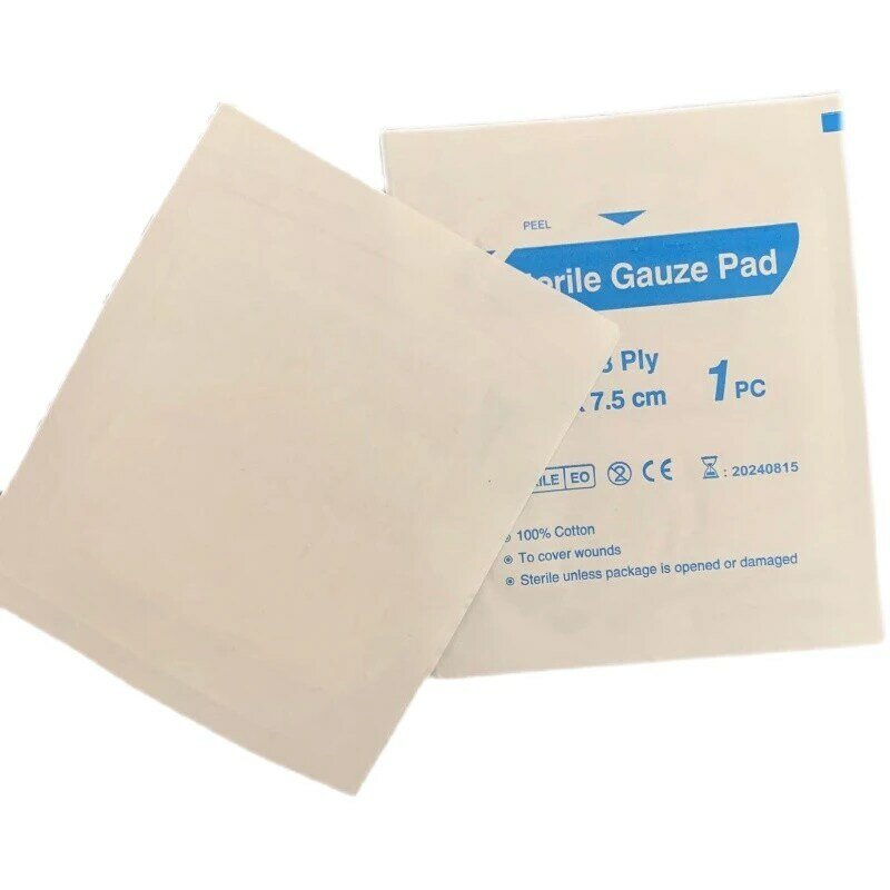 10Pcs Gauze Pad First Aid Kit Waterproof Wound Dressing Sterile Medical Bags Emergency Survival Kit Gauze Pad Wound Care