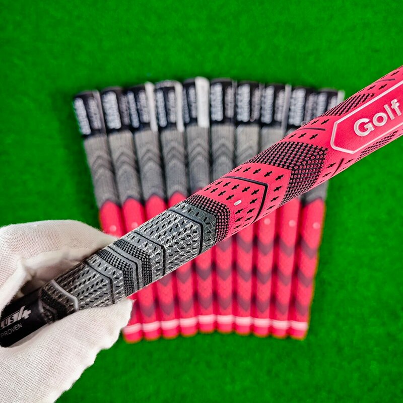 Pegangan tongkat Golf, 13 buah standar/Ukuran Sedang merah
