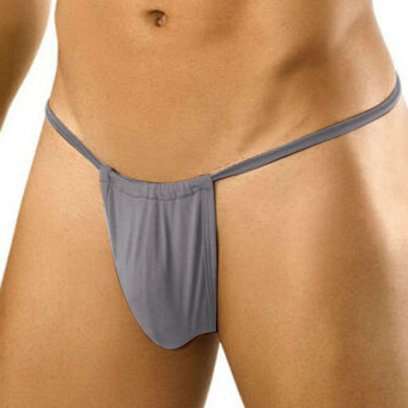 Cuecas finas de cintura baixa para homens, roupas íntimas confortáveis, tanga sexy com costas em t, cuecas novas, 2023