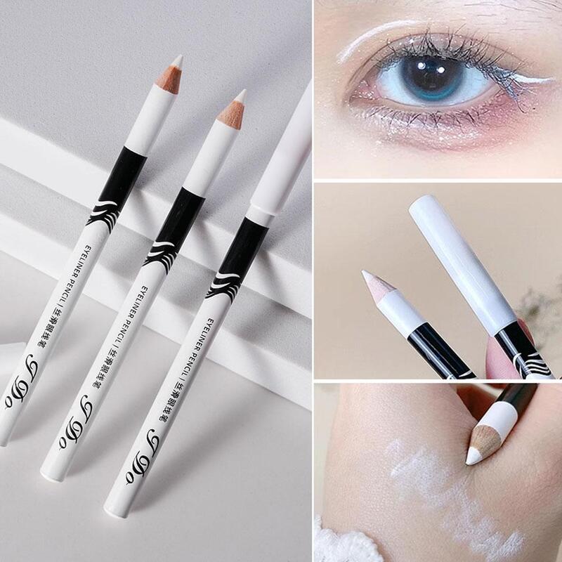 White Eye Liner Lápis, Eyeliner Maquiagem, Lasting Smooth Eyes, impermeável, lápis de moda fácil, Brightener Liner, R3L8