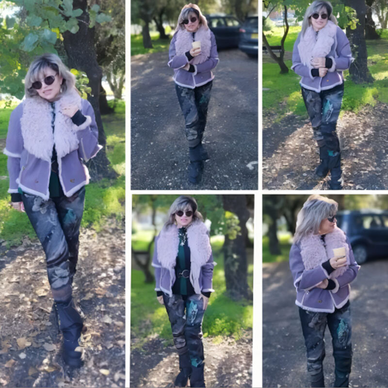 Giacche di pelliccia da donna invernali vera fodera in pelliccia di coniglio naturale collo di montone cappotto corto vendita calda Lnternet Celebrity Jacket
