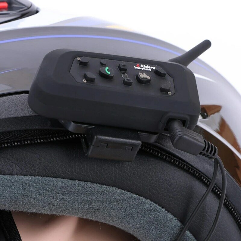 Accesorio soporte montaje Clip intercomunicador para casco para motocicleta completo y doble, auriculares con