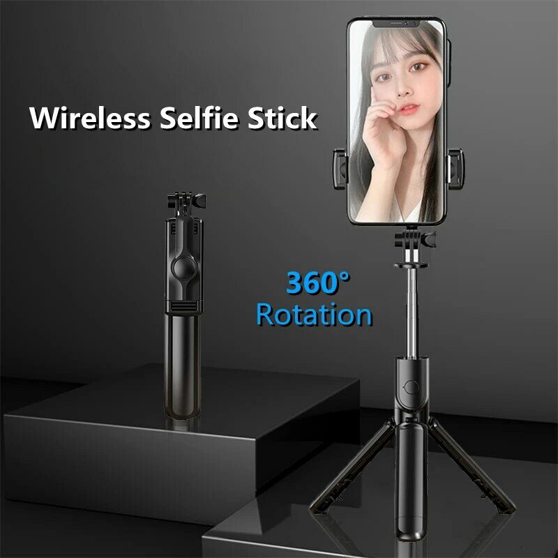 Cool dier-selfie stick, sem fio, bluetooth, tripé com obturador remoto, dobrável, monopé para iphone e smartphone, novo