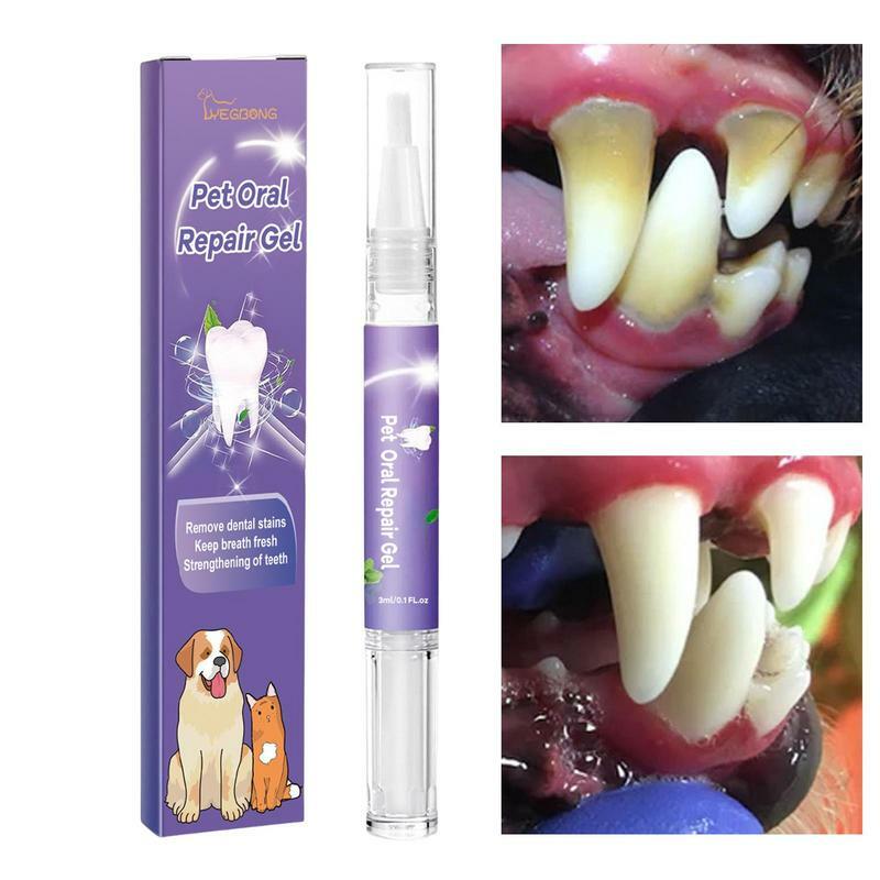 Pena pemutih gigi pembersih gigi hewan peliharaan, cocok untuk anjing dan kucing menghilangkan bau mulut hewan peliharaan perlengkapan perbaikan gigi hewan peliharaan