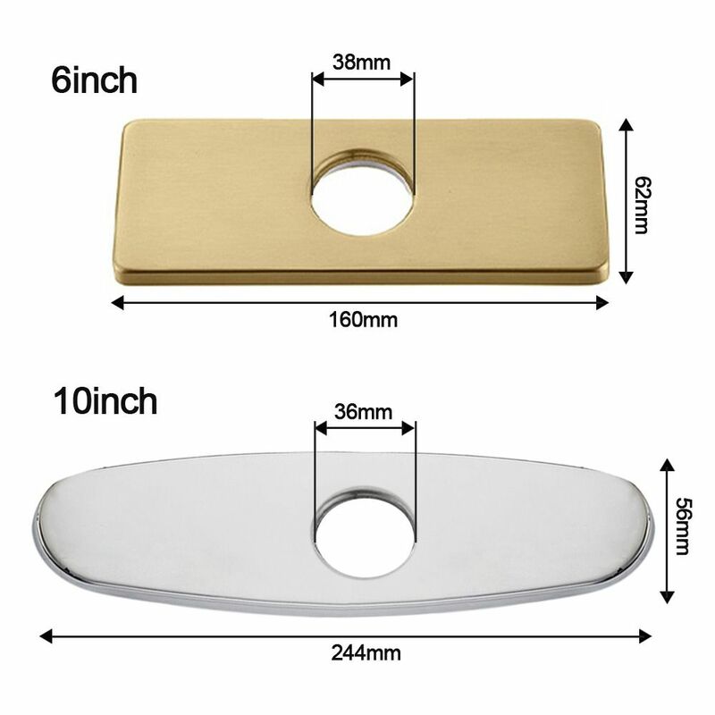 Placa de pia base torneira deck placa torneira do banheiro escudo placa torneira buraco cobertura da torneira deck placa