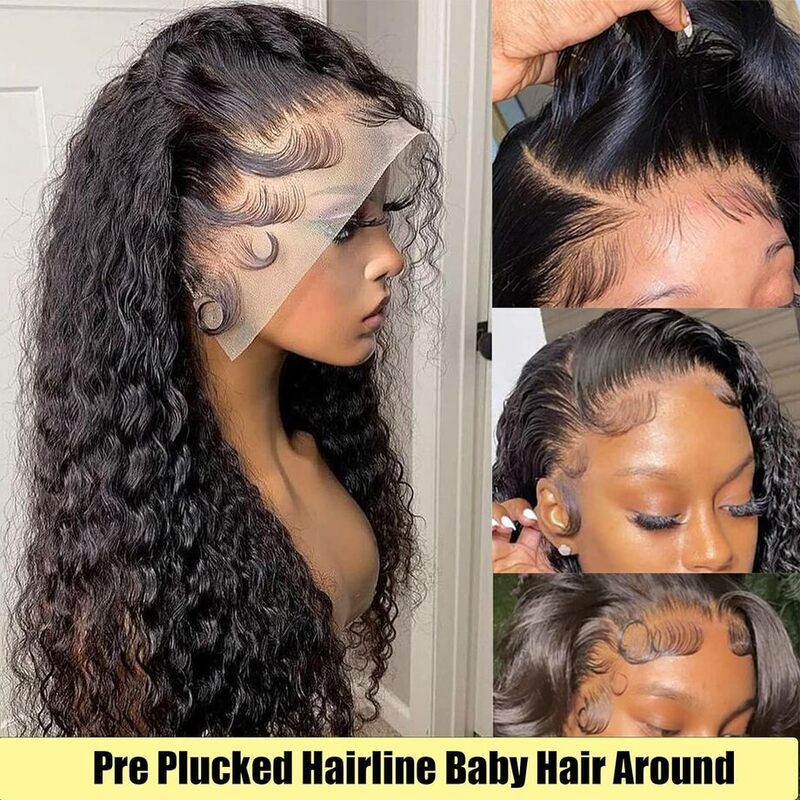 Blcak-Peluca de cabello humano rizado para mujer, postizo de encaje frontal transparente HD, 13x6, opción brasileña 100%, liquidación barata a la venta