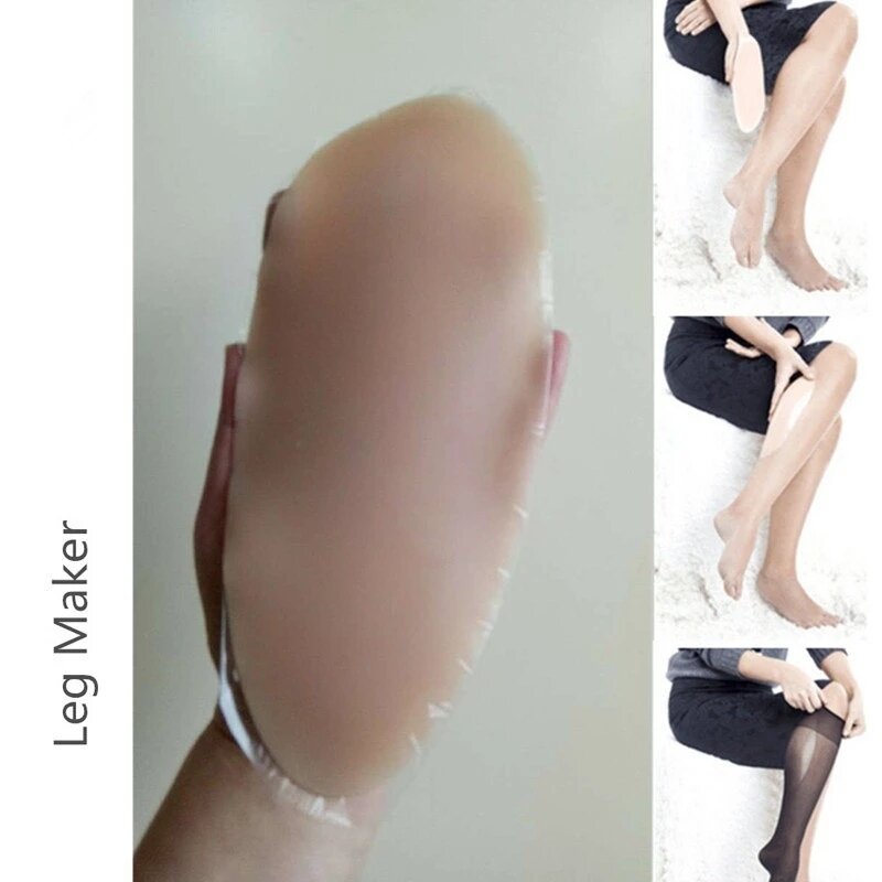 Almofada de panturrilha adesiva para pernas magras tortas ou finas, anti alérgico, macio silicone perna corrector, pele amigável