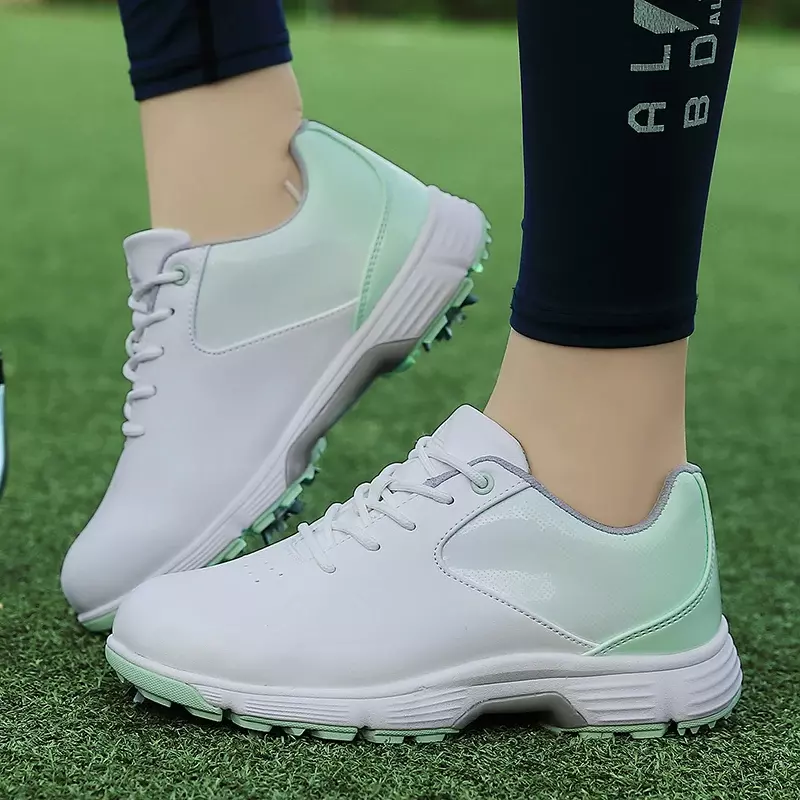 Tênis de golfe anti-derrapante para mulheres, Sapatos leves, Luxo