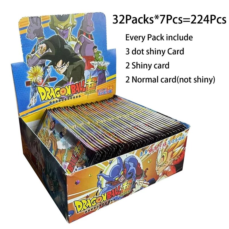 Tarjetas de Dragon Ball brillantes, Son Goku Super Saiyan Series, tarjeta de juego de firma, Colección clásica de Goku, juguetes, tarjeta de colección de juegos