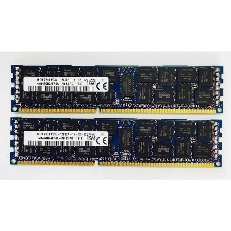 1 buah HMT42GR7AFR4A-PB RAM 16GB 16G 2RX4 PC3L-12800R ECC REG memori Server kualitas tinggi pengiriman cepat