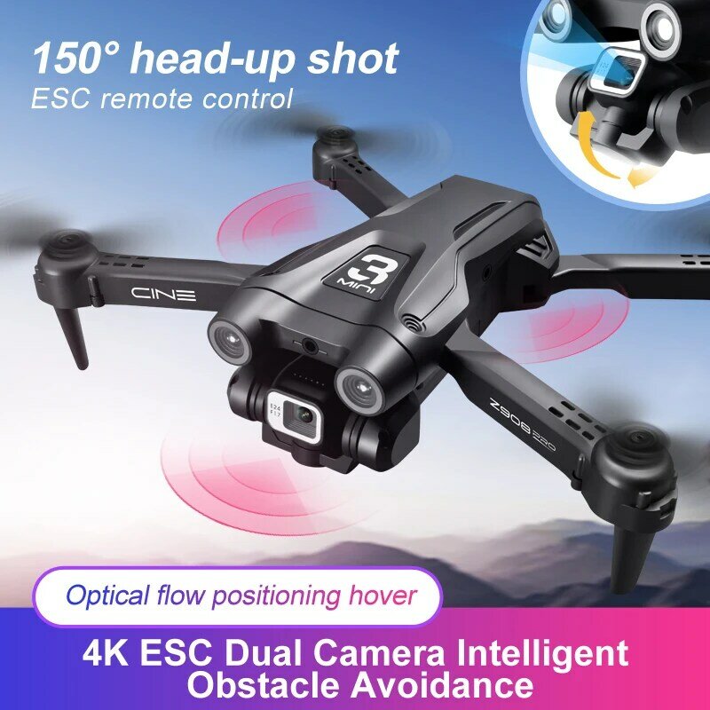 Z908 Pro Drone 10k HD Camera Optical Flow Positioning 6000m Three-Sided Obstacle Avoidance Quadcopter Remote Control Toys