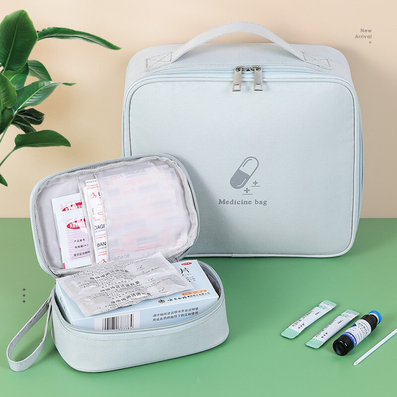 Startseite First Aid Kit Große Kapazität Medizin Lagerung Tasche Tragbare Reise Medizin Box Überleben Tasche Notfall Tasche für Auto Camping